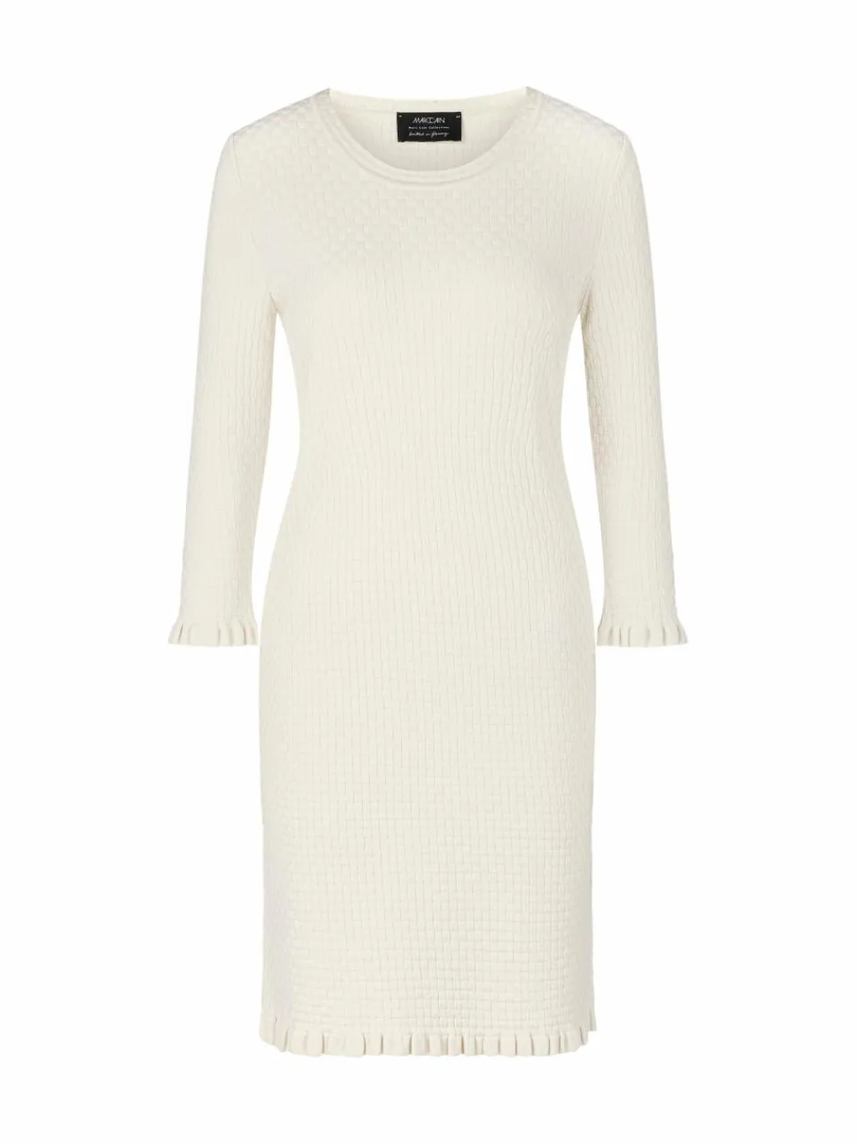 Marc Cain Kleider<Damen Kleid ecru strukturiert