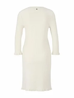 Marc Cain Kleider<Damen Kleid ecru strukturiert