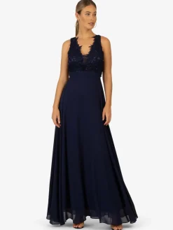 Kraimod Kleider<Damen Kleid blau uni