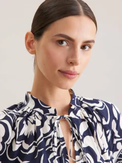 Seidensticker Kleider<Damen Kleid - Druck blau bedruckt