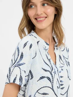 soyaconcept® Kleider<Damen Kleid - SC-Sabira 3 hellblau marine gemustert