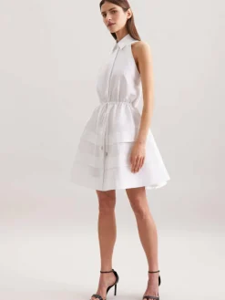 Seidensticker Kleider<Damen Kleid - Uni weiß uni