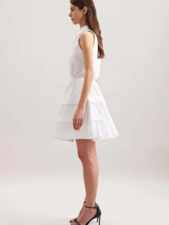 Seidensticker Kleider<Damen Kleid - Uni weiß uni