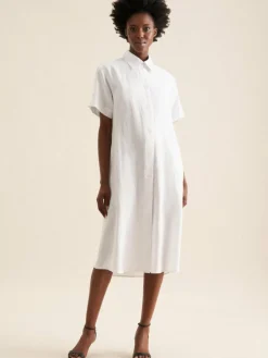 Seidensticker Kleider<Damen Kleid - Uni weiß uni