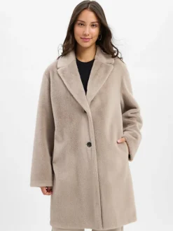 Damen Rofa Jacken & Westen>Damen Kunstfelljacke