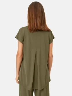 Masai Shirts & Tops<Damen Kurzarm T-shirt grün uni