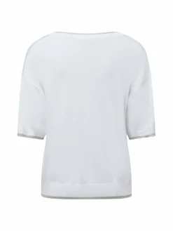 Damen Liu Jo Collection Pullover & Strickjacken>Damen Kurzarmpullover - Bianco Iana