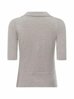 BOSS Pullover & Strickjacken<Damen Kurzarmpullover - Fatirame hellgrau meliert