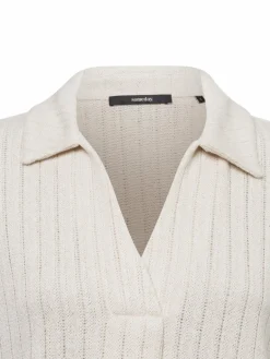 Someday Pullover & Strickjacken<Damen Kurzarm-Pullover - v beige uni