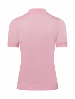 Ipuri Essentials Pullover & Strickjacken<Damen Kurzarm-Pullover mit Seiden-Anteil altrosa uni