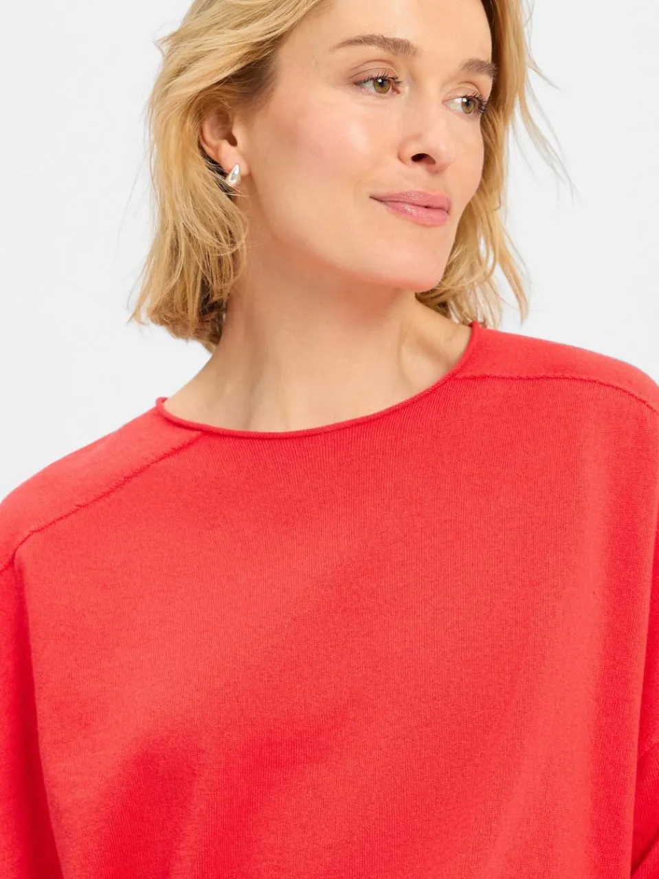 Damen Drykorn Pullover & Strickjacken>Damen Kurzarm-Pullover mit Cashmere-Anteil - Dilary