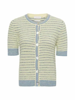 Damen Rich & Royal Pullover & Strickjacken>Damen Kurzarm-Strickjacke