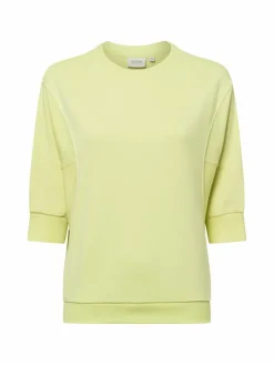 comma casual identity Sweatshirts & Sweatjacken<Damen Kurzarm-Sweatshirt limone uni