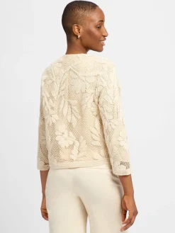 comma Blazer<Damen Kurzblazer sand strukturiert