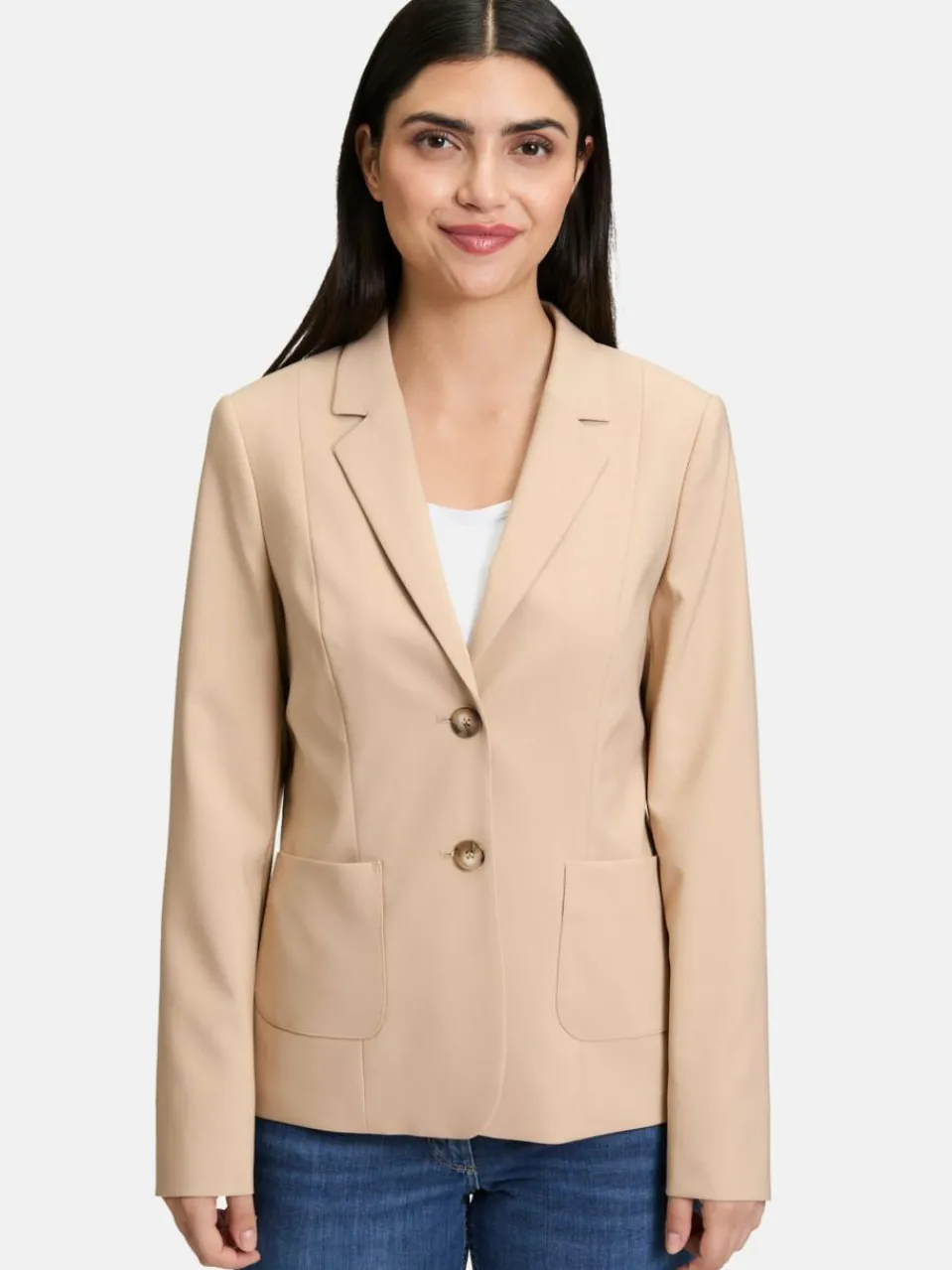 Betty Barclay Blazer<Damen Kurzblazer beige uni