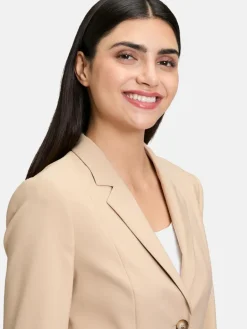 Betty Barclay Blazer<Damen Kurzblazer beige uni