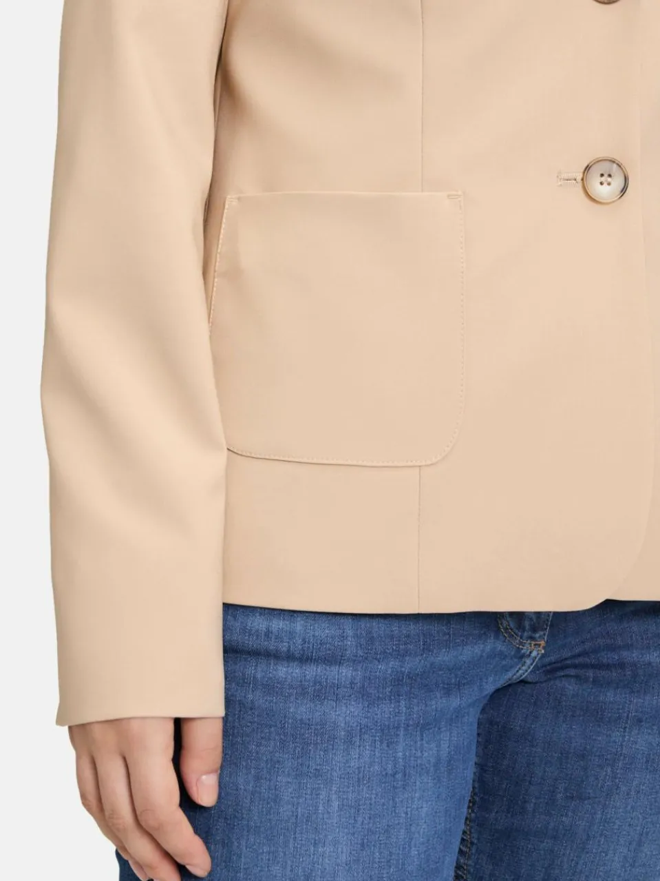 Betty Barclay Blazer<Damen Kurzblazer beige uni