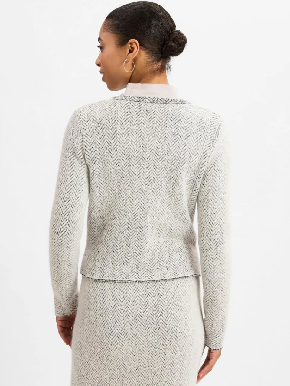 Damen Marc Cain Collections Pullover & Strickjacken|Blazer>Damen Kurzblazer mit Alpaka-Anteil