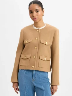 Damen Tommy Hilfiger Blazer>Damen Kurzblazer mit Wollanteil