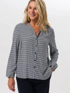 Damen Frank Walder Blusen>Damen Langarmbluse