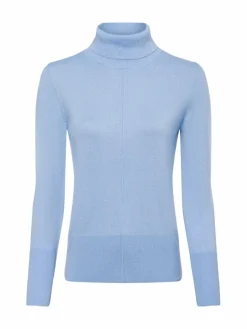 comma casual identity Pullover & Strickjacken<Damen Langarmshirt hellblau uni