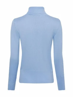 comma casual identity Pullover & Strickjacken<Damen Langarmshirt hellblau uni