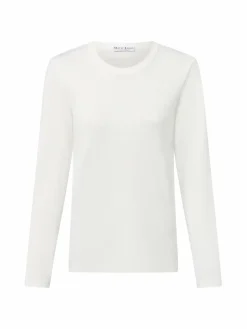 Marie Lund Shirts & Tops<Damen Langarmshirt ecru uni