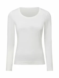 Marie Lund Shirts & Tops<Damen Langarmshirt ecru uni