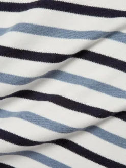 Marie Lund Shirts & Tops<Damen Langarmshirt ecru marine gestreift