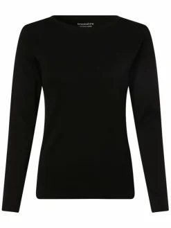 brookshire Shirts & Tops<Damen Langarmshirt schwarz uni