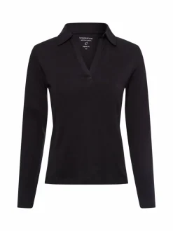 brookshire Shirts & Tops<Damen Langarmshirt schwarz uni