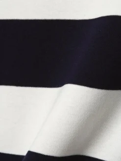 Marie Lund Shirts & Tops<Damen Langarmshirt ecru marine gestreift