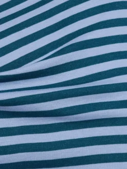 brookshire Shirts & Tops<Damen Langarmshirt petrol hellblau gestreift