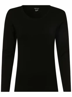 Marie Lund Shirts & Tops<Damen Langarmshirt schwarz uni