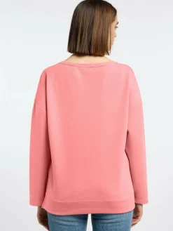Frieda & Freddies Sweatshirts & Sweatjacken<Damen Langarmshirt koralle uni