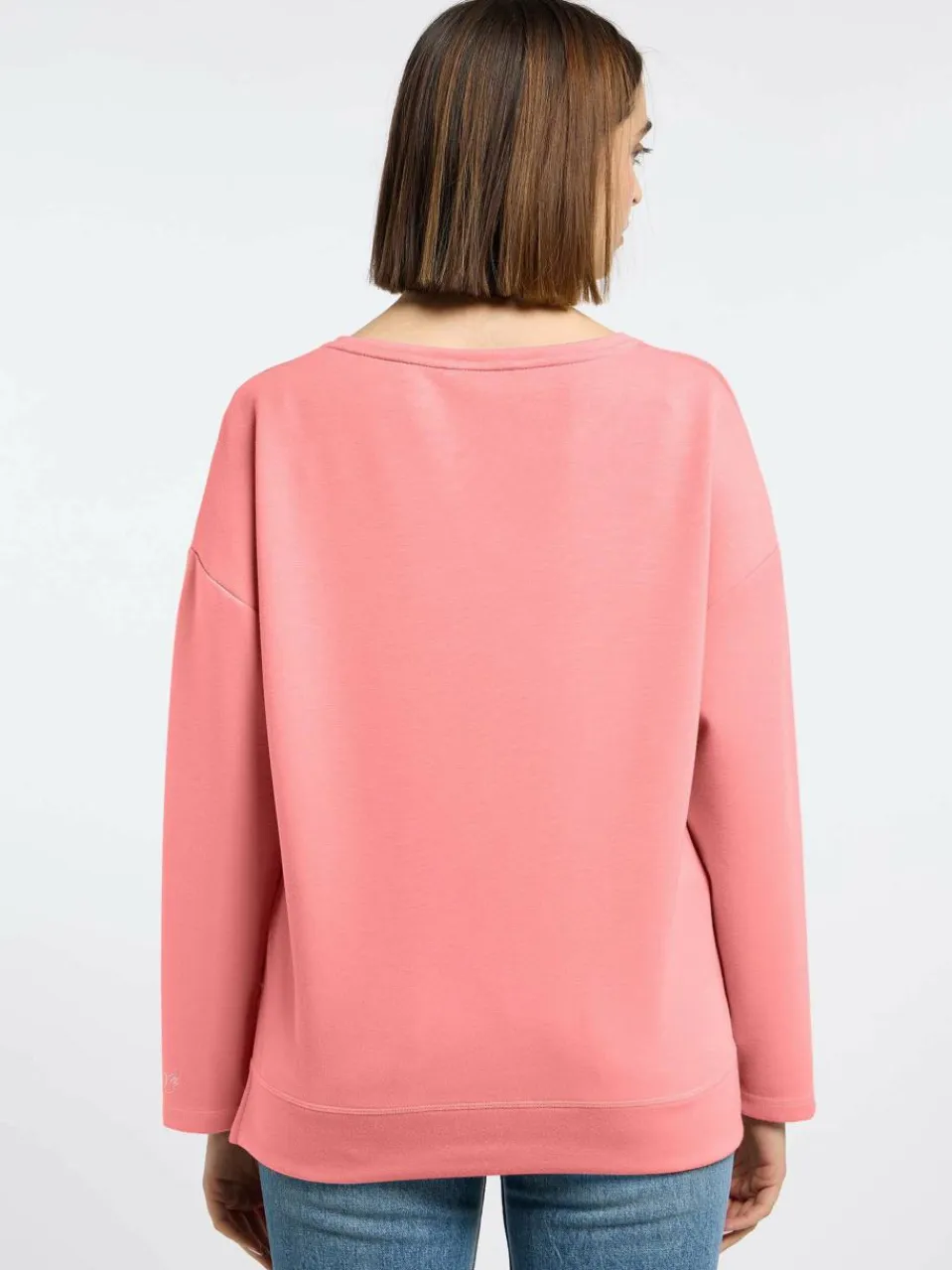 Frieda & Freddies Sweatshirts & Sweatjacken<Damen Langarmshirt koralle uni