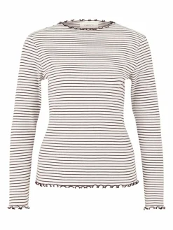 Cartoon Shirts & Tops<Damen Langarm-Shirt mehrfarbig gestreift