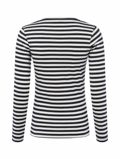 brookshire Shirts & Tops<Damen Langarmshirt marine ecru gestreift