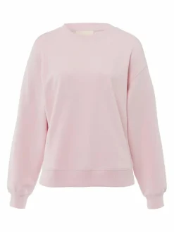 Les Lunes Sweatshirts & Sweatjacken<Damen Langarm-Sweatshirt rosa uni