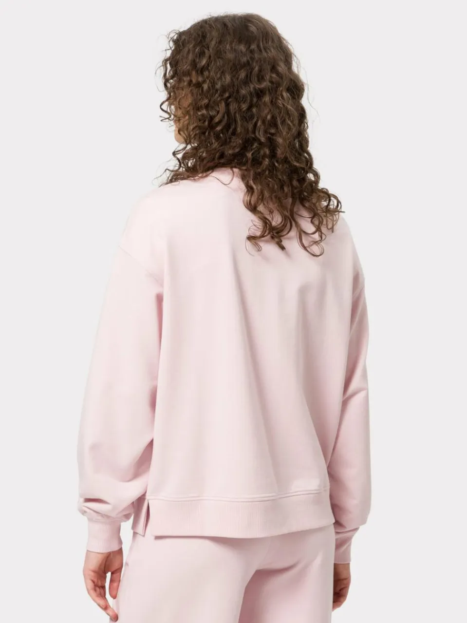 Les Lunes Sweatshirts & Sweatjacken<Damen Langarm-Sweatshirt rosa uni