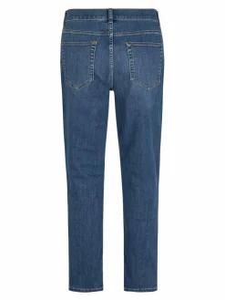Masai Jeans<Damen Lange Boyfriend-Hose blau uni
