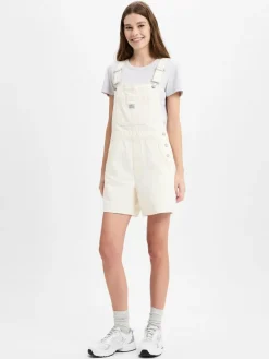 Levi's Hosen<Damen Latzhose weiß uni