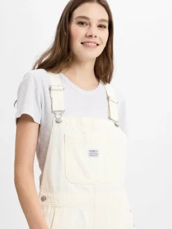 Levi's Hosen<Damen Latzhose weiß uni