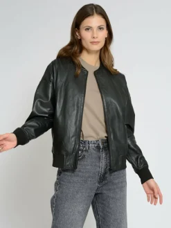 Damen Maze Jacken & Westen>Damen Lederblouson