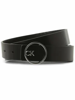 Calvin Klein Gürtel<Damen Ledergürtel zum Wenden schwarz uni