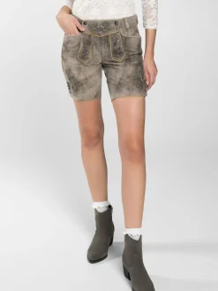 Spieth & Wenksy Hosen<Damen Lederhosen - Lederhose "Fiamma" braun uni
