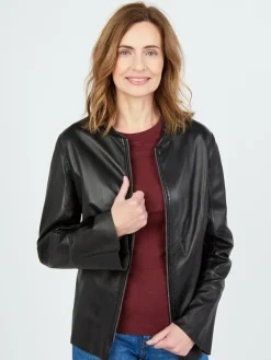 Damen JCC Jacken & Westen>Damen Lederjacke