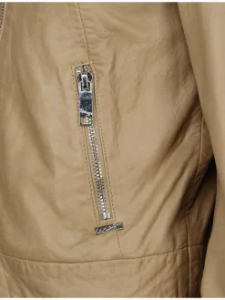 Maze Jacken & Westen<Damen Lederjacke beige uni