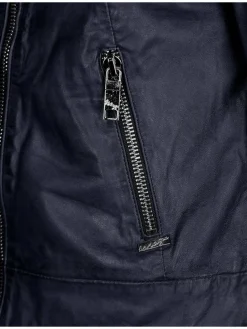 Maze Jacken & Westen<Damen Lederjacke blau uni