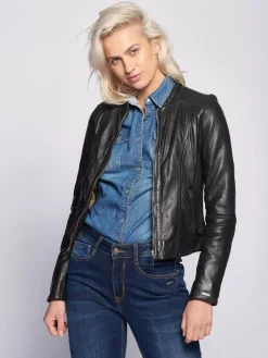 Damen Maze Jacken & Westen>Damen Lederjacke